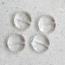 【50%OFFセール】サークルクリアビーズ 8個セット メール便対応 ハンドメイドパーツ ビーズ ピアス アクセサリーパーツ 透明 丸 円 穴あき イヤリング ...