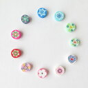 キャンディービーズ 8個セット メール便対応 ハンドメイドパーツ ビーズ ピアス アクセサリーパーツ 個性的 カラフル 柄 ブレスレット 子ども 女の子 軽い ...