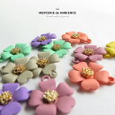 【10%OFFクーポン配布中】5枚花びらフラワーチャーム2個セットメール便対応 アクセサリー パーツ チャーム ハンドメイド アクセサリーパーツ 手作り 材料 ...