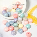 【10%OFFクーポン配布中】パステルカラーの片穴ビーズ 100個セットメール便対応 アクセサリー パーツ チャーム ハンドメイド アクセサリーパーツ 手作り ...