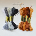 【10%OFFクーポン配布中】刺繍糸8色セット 7.5m 6ストランド 手芸用品 刺繍糸 洋裁 ソーイング 糸 手芸 裁縫道具 糸 ハンドメイド 布小物