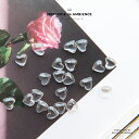 【10%OFFクーポン配布中】ぷっくりクリアミニハートパーツ5mm 20個セットメール便対応 ネイル用品 ネイルパーツ 極小 スケルトン 透明 ジェルネイル セ...