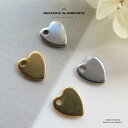 【10%OFFクーポン配布中】穴あきハートメタルチャーム2個セットメール便対応 アクセサリーパーツ ピアス イヤリング ネックレス ブレスレット ハンドメイド ...