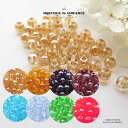 【10%OFFクーポン配布中】8色クリアガラスビーズ6mm20個セットメール便対応 アクセサリーパーツ 透明 カラフル 手芸 ハンドメイド 球体 玉 通し穴 ピ...