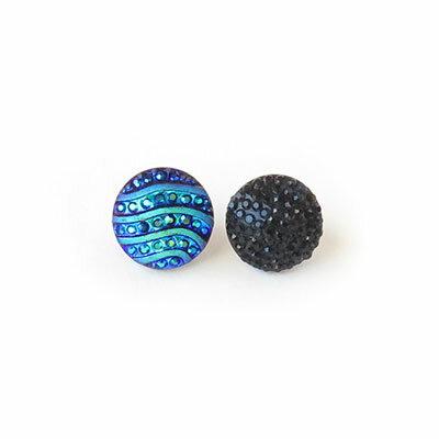 キラキラボタン メール便対応 ハンドメイドパーツ ビーズ ピアス アクセサリーパーツ ビンテージ/ヴィンテージ風