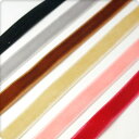 【10%OFFクーポン配布中】ベルベットリボン10mm幅 全6色メール便対応 ハンドメイド アクセサリーパーツ 手芸 洋裁 服作り 飾り ヘアアクセサリー リメ...
