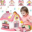 【楽天スーパーSALE】赤ちゃんおもちゃ 多機能な家 人気 音楽おもちゃ 楽器のおもちゃ 音 照明 音楽 時計 電話 車 6in1 幼児用 早期開発 指先訓練 人気ランキング 誕生日 プレゼント クリスマス ギフト 入園祝い 幼稚園 教具 6 ~ 12ヶ月(3)