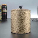 ゴールド アイスバケット アイススクープ ワインクーラー 1L シャンパン 二重壁断熱 4点セット ステンレス鋼 氷バケツ 酒 アイスペール クーラー ポータブ...