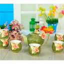 茶器揃 湯呑 6客 急須 ポット 茶器セット ティーセット~立体花