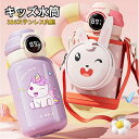 キッズ水筒 500ML 子供水筒 軽量 魔法瓶 大容量 316ステンレス内胆 かわいい 子ども水筒 温度表示 ストロー 水筒 キッズ 保温 保冷 飲める 2way直飲み ストロー飲み キッズ水筒 ポーチ付き キッズ水筒(3)