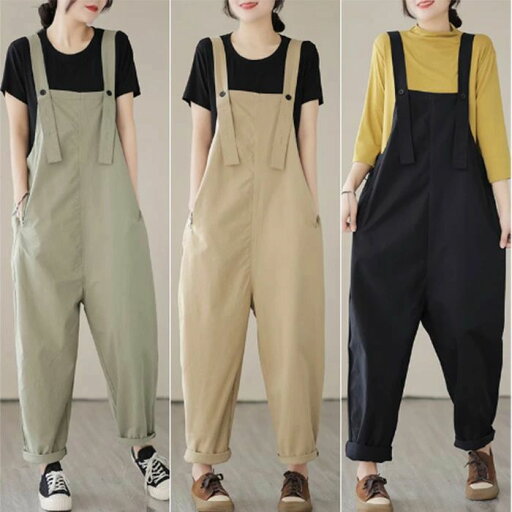 夏 サロペット レディース オーバーオール オールインワン きれいめ ワイドパンツ ロングパンツ サロペットパンツ パンツ ズボン ガウチョパンツ 肩紐長さ調整 カジュアル 大きいサイズ 春秋 夏 サロペット レディース オーバーオール オールインワン きれいめ ワイドパンツ ロングパンツ サロペットパンツ パンツ ズボン ガウチョパンツ 肩紐長さ調整 カジュアル 大きいサイズ 春秋