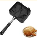 【楽天スーパーSALE】たい焼き器 家庭用 たい焼きメーカー 直火式 焦げつかない たい焼き器 バーベキュー BBQ用 ガスコンロ 炭火 対応 ハンドル付き 鯛...