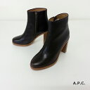 【50%OFF】A.P.C. - アーペーセー -Lady's レザー Zip Up BOOTS【国内正規品・わけあり】