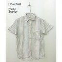 【80 オフ】Dovetail - ダブテイル -半袖 ガーゼストライプシャツ