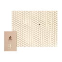 【正規品】Hexagonia 40×50cm お試し 買い足し 蜜蝋 SuperBee Beeswax Wraps ミツロウラップ 再利用可能なフードラップ オーガニック エコロジー みつろう エコラップ サスティナブル