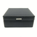 フェラガモ ジュエリーケース AQ-66 505 ブラック レザー 中古 小物入れ 黒 宝石ケース Salvatore Ferragamo