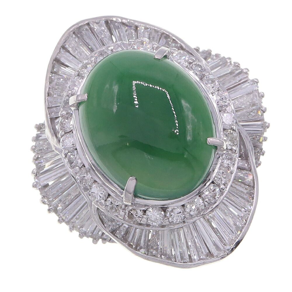 【中古】ヒスイダイヤモンドリングJ...