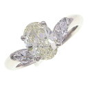 ダイヤモンド リング YD1.51ct D0.36ct Pt900 11号 鑑定書付き 中古 USED プラチナ アクセサリー ジュエリー 宝石 ダイヤ ダイア...