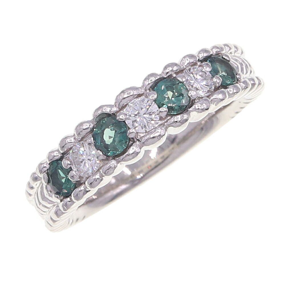 アレキサンドライト ダイヤモンド リング AL0.48ct D0.24ct Pt900 13号 ソーティング付き 中古 アクセサリー ジュエリー 指輪 宝石 レディース 女性 alexandrite Diamond