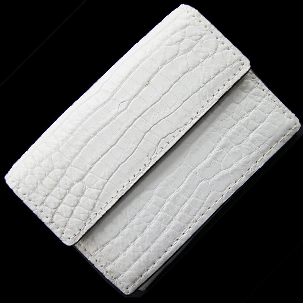 ヒマラヤ クロコダイル 三つ折り財布 HL-9609-HM NATURAL ヒマラヤ クロコダイル 新品 未使用 コンパクトウォレット ミニ ワニ 鰐 エキゾチックレザー 財布 レディース メンズ HIMARAYA CROCODILE