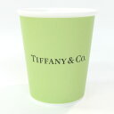 ティファニー カップ コーヒーカップ 71364488 エメルドグリーン ボーンチャイナ 中古 テーブルウェア コップ ロゴ 食器 TIFFANY&CO