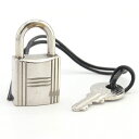 エルメス カデナ シルバー メタル 中古 カギ 鍵 嘉手納 南京錠 メンズ レディース 男女兼用 HERMES