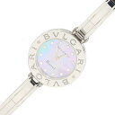 ブルガリ レディースウォッチ ビーゼロワン バングルウォッチ ブラックシェル 12Pダイヤ BZ22S SS クォーツ 中古 ブレスレット 腕輪 ロゴ 女性 婦人 時計 マザーオブパール 黒蝶貝 BB B-zero1 B.zero1 BVLGARI(2)