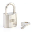 エルメス カデナ シルバー メタル 中古 嘉手納 南京錠 カギ 鍵 レディース メンズ HERMES