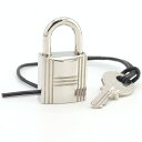 エルメス カデナ シルバー メタル 中古 カギ 鍵 南京錠 レディース メンズ 男女兼用 HERMES