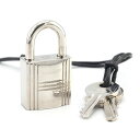 エルメス カデナ シルバー メタル 中古 カギ 鍵 南京錠 嘉手納 レディース メンズ 男女兼用 HERMES