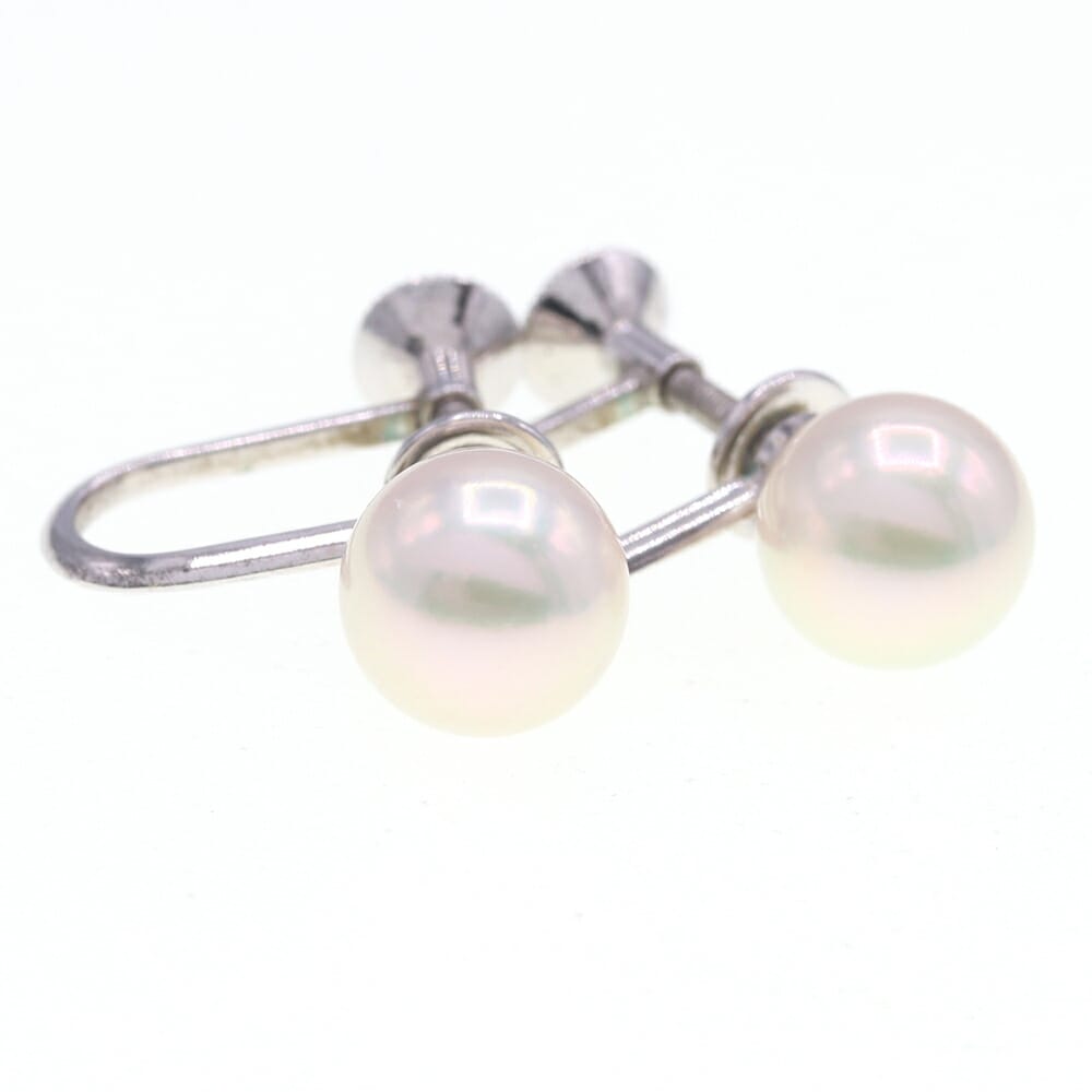 ミキモト イヤリング SV シルバー パール 中古 真珠 ジュエリー アクセサリー レディース 女性 MIKIMOTO(4)