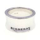 バーバリー リング SV シルバー 12.5号 中古 指輪 アクセサリー ロゴ レディース BURBERRY
