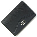 グッチ 名刺入れ インターロッキングG 739425 ブラック レザー 中古 カードケース ビジネス ロゴ メンズ GUCCI|詳細画像
