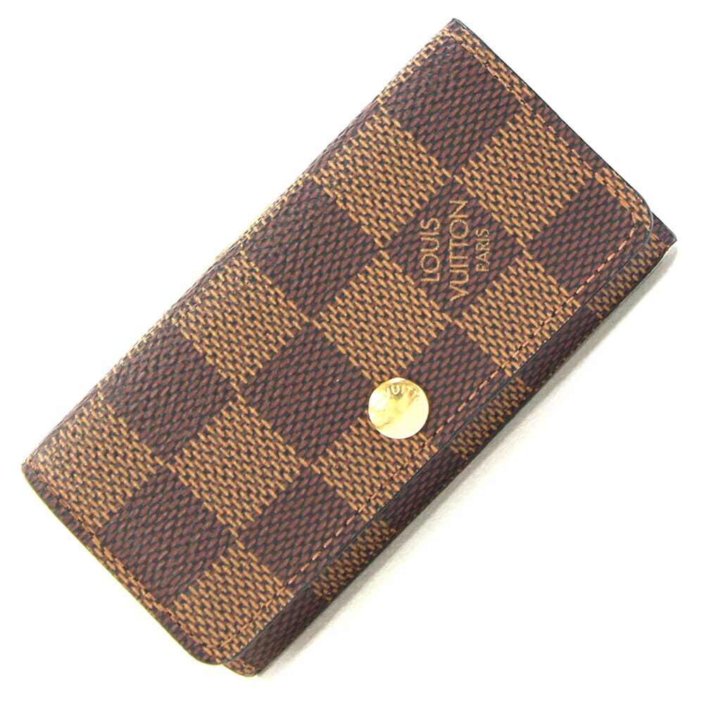 ルイヴィトン 4連キーケース ダミエ ミュルティクレ4 N60385 中古 カギ 鍵 レディース メンズ 男女兼用 LOUIS VUITTON
