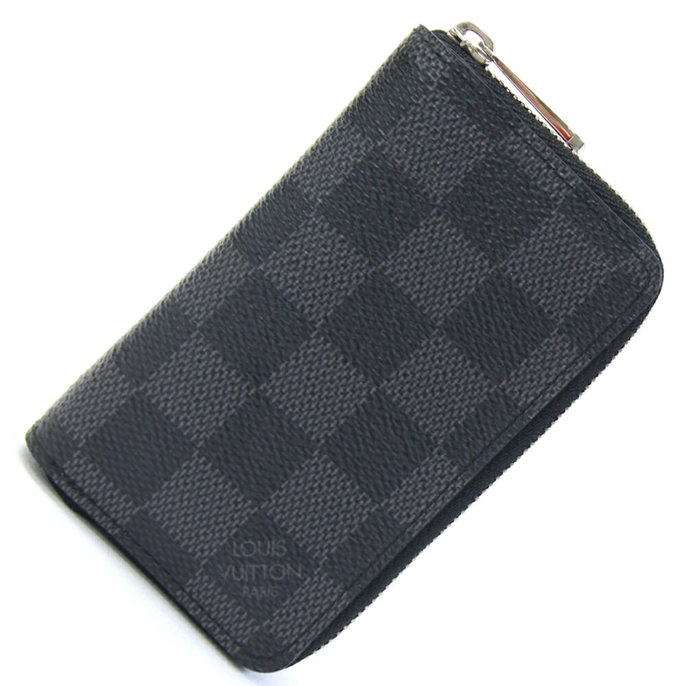 ルイヴィトン コインケース ダミエ グラフィット ジッピーコインパース N63076 中古 小銭入れ 財布 コ..
