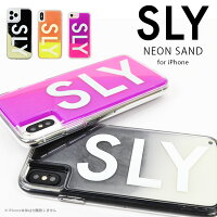 SLY「ネオンサンド（LOGO）」iPhone8/7/6s/6iPhoneXS/XiPhoneXRスライ背面ケースブランドアイフォンケースiphone876s6xxr