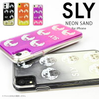 SLY「ネオンサンド（FACE）」iPhone8/7/6s/6iPhoneXRスライ背面ケースブランドアイフォンケースiphone876s6xr