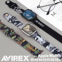 【P10倍】アップルウォッチ バンド AVIREX「シリコンバンド」アヴィレックス シリコン apple watch ベルト アップルウォッチバンド 38mm ...