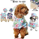 【メール便可】春夏秋 犬服 帽子付き アロハBOY(S・M・L・2L・3L・MD-M)【ドッグウェア】Air Balloon(エアバルーン)