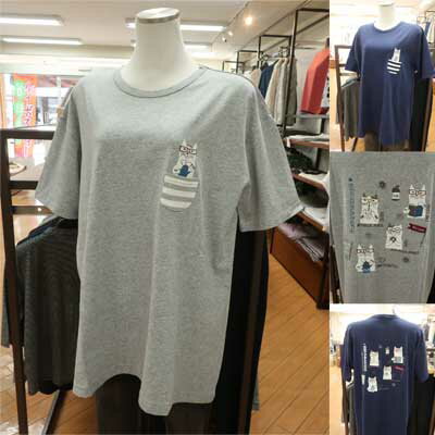 ねこまるけ♪ラフサイズTシャツ　ネコまるけ柄