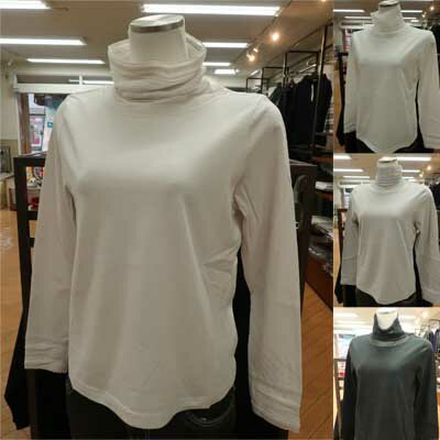 Rakuten - 【40%off】ivory beads♪メッシュのハイネックデザインカットソー♪