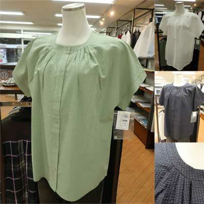 Rakuten - 【30%off】Rough Rare♪ワッフル素材の半そでブラウス♪