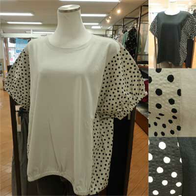 Rakuten - 【10%off】ivory beads♪切り替えデザインの半そでプルオーバー♪