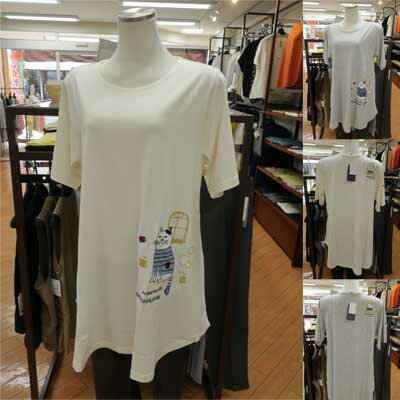 登场人物 - ねこまるけ♪ねこぜがわさん　AラインTシャツ