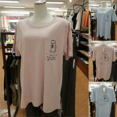 Rakuten - ねこまるけ♪タピチル　ラフサイズTシャツ