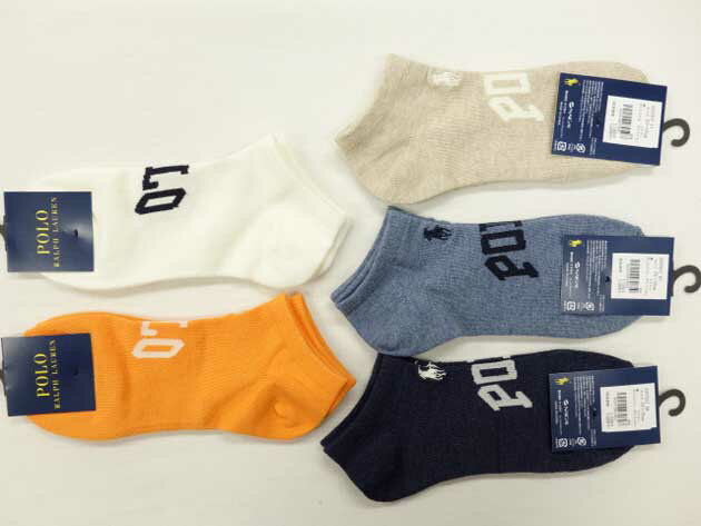 ♪2000円以上お買い上げで送料無料♪POLO RALPH LAUREN♪レディース　ソックス　靴下　ワンポイント　ロゴ　スニーカーソックス