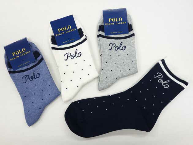 ♪2000円以上お買い上げで送料無料♪POLO RALPH LAUREN♪レディース ソックス ロークルーソックス 靴下 ロゴ