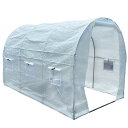 【お買い物マラソン15%オフ】MGC 大型温室ビニールハウス ウォークイン仕様 3m×2m×2m 耐風耐久性 強化PE素材 家庭菜園用 ShareFunN