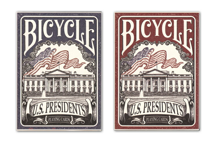  BICYCLE U.S. PRESIDENTS BLUE/RED≪ バイスクル USプレジデンツ 青・赤 ≫