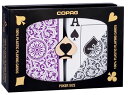 【トランプ】【ポーカー】COPAG PLASTIC POKER SIZE JUMBO INDEX Purple/Grey（コパッグ ポーカーサイズ ジャンボインデックス パープル/グレー）